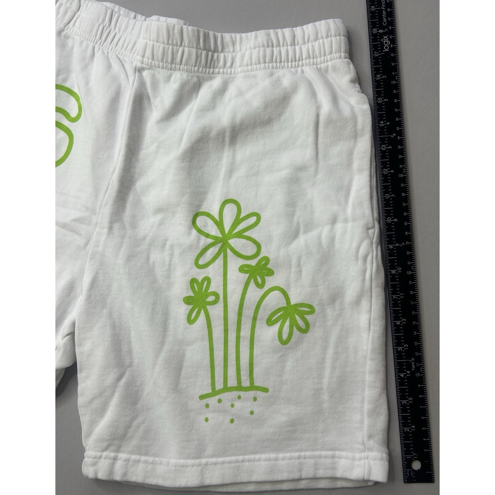 John Summit Off The Grid White Shorts Men's Sz Large EDM DJ 100% Cotton NWOT - Picture 4 of 7